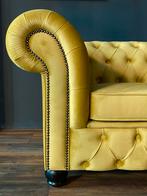 Chesterfield bank leverbaar in 27 kleuren velvet., 75 tot 100 cm, Ophalen of Verzenden, Rechte bank, 200 tot 250 cm