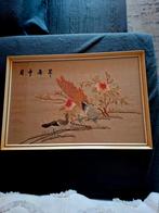 Geborduurd chinees schilderij jaren 60, Antiek en Kunst, Ophalen of Verzenden