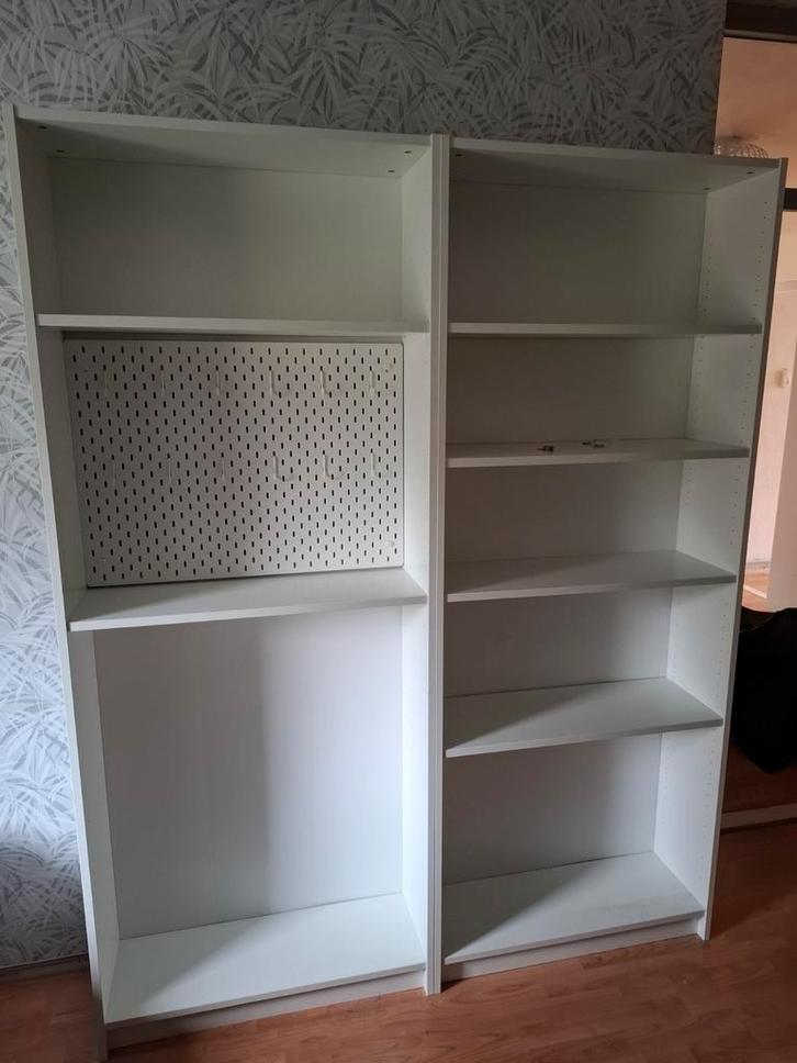 IKEA BILLY kasten 2x, Huis en Inrichting, Kasten | Roldeurkasten en Archiefkasten, Gebruikt, 200 cm of meer, 50 tot 100 cm, 25 tot 50 cm