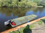 Alumacraft 1436 lite met Tohatsu 9.8 en volledig toebehoren, Watersport en Boten, Ophalen, Gebruikt, Aluminium, Benzine