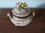Bassano Keramiek Pot met Deksel en Bloemen, Ophalen of Verzenden