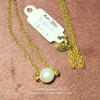 Doublè gouden ketting met gekweekte Parel, Ophalen of Verzenden, Nieuw, Goud, Goud
