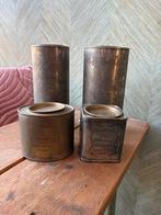 Vintage blikken (suikerbus, koffiebus en theebus), Ophalen of Verzenden