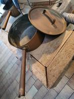 Antieke koperen steelpan/sauspan, Ophalen of Verzenden