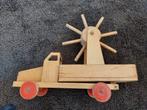 Houten kiepwagen met blokkenmolen. Firma Nooitgedagt IJlst., Ophalen of Verzenden