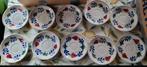 10 Boerenbont servies Bosch Schoteltjes., Ophalen of Verzenden, Zo goed als nieuw, Boerenbont, Kop(pen) en/of Schotel(s)
