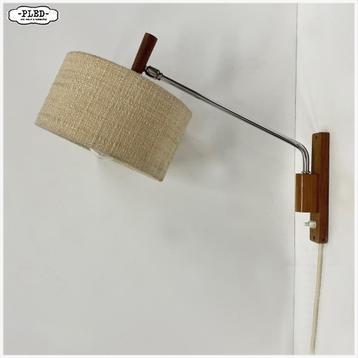 Vintage wandlamp Teak Lamp beschikbaar voor biedingen