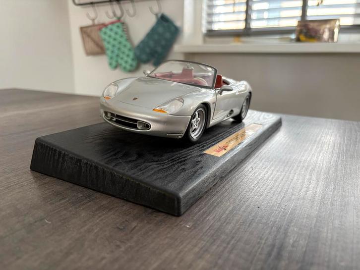 Porsche Boxster Schaalmodel 1:18, Hobby en Vrije tijd, Modelauto's | 1:18, Zo goed als nieuw, Auto, Maisto, Ophalen of Verzenden