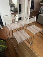 Vintage IKEA Melker 'Spaghetti' Stoelen - Set van 4, Ophalen, Zo goed als nieuw, Wit, Vier
