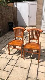 Bootstoelen teakhout, Ophalen, Gebruikt, Interieur en Kussens
