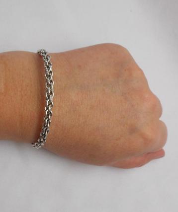 Zilveren prachtige vintage armband nr.907 beschikbaar voor biedingen