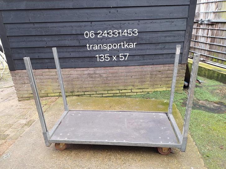 Nette gegalvaniseerde transportkar, Doe-het-zelf en Verbouw, Transportwagens, Zo goed als nieuw, Transportkar, 100 liter of meer