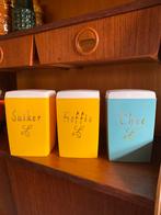 Set vintage voorraadbussen, jaren 50/60, Ophalen of Verzenden, Huis en Inrichting