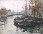 Amsterdam ==Jan Korthals 1916-1972===doek 80 x 100 cm===, Antiek en Kunst, Kunst | Schilderijen | Klassiek, Ophalen
