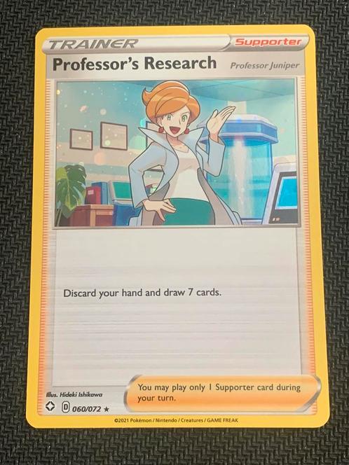 Professor’s Research Holo Shining Fates 060/072 Fresh!, Hobby en Vrije tijd, Verzamelkaartspellen | Pokémon, Nieuw, Losse kaart