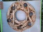Zware Drijfhout driftwood kandelaar krans, Huis en Inrichting, Ophalen, Gebruikt