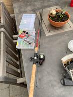 Mooi hengel setje + een aantal aasjes, Watersport en Boten, Hengelsport | Algemeen, Ophalen, Zo goed als nieuw, Werphengel