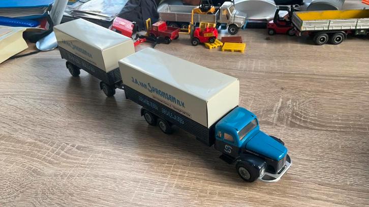 Nette SCANIA 76 torpedo tekno sponsen monster geen doos, Hobby en Vrije tijd, Modelauto's | 1:50, Zo goed als nieuw, Bus of Vrachtwagen
