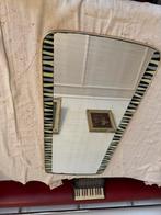 Spiegel, met Goudrand,fifties,sixties, Rockabilly,vintage, Huis en Inrichting, Minder dan 50 cm, Gebruikt, Vierkant, Ophalen of Verzenden