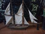 Houten Schoener boot, Hobby en Vrije tijd, Modelbouw | Boten en Schepen, Ophalen, Gebruikt