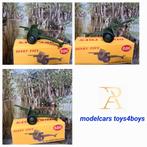 Dinky Toys no 686 25-pounder Field Gun (3)  1/43, Verzenden, Gebruikt, Auto, Dinky Toys