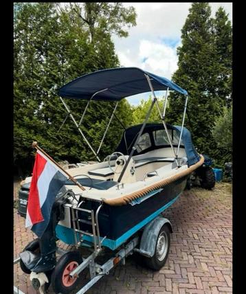 Texas 440 + 9,9pk Yamaha zeer netjes buiskap bimini kussens beschikbaar voor biedingen