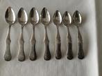 7 Verzilverde Biedermeier Lepeltjes, Ophalen of Verzenden