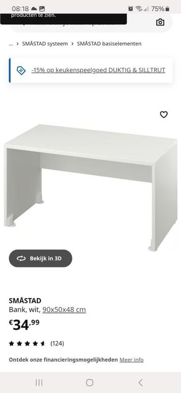 Ikea deken/speelgoedkist 2x wit beschikbaar voor biedingen