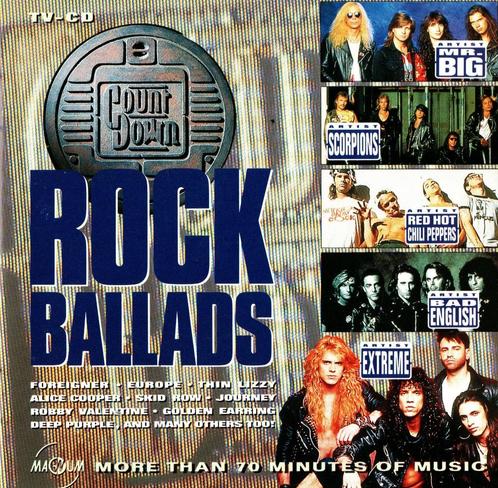 CD VA Countdown Rock Ballads, Cd's en Dvd's, Cd's | Rock, Zo goed als nieuw, Poprock, Ophalen of Verzenden