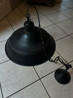 Industriele Hanglamp Zwart Metaal, Ophalen, Gebruikt, Metaal, Minder dan 50 cm