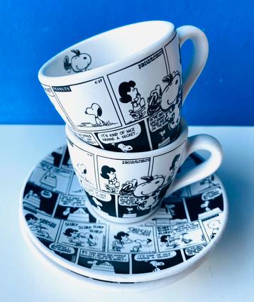 Snoopy espressokop- en schotels/Peanuts beschikbaar voor biedingen