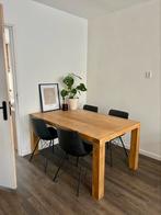 Massief eikenhouten eettafel, Huis en Inrichting, 50 tot 100 cm, 150 tot 200 cm, Gebruikt, Rechthoekig