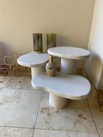 Beton cire bijzettafeltjes., Ophalen of Verzenden, Zo goed als nieuw