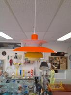 Leuke retro schalen lamp, Huis en Inrichting, Lampen | Hanglampen, Geen, Ophalen of Verzenden, Zo goed als nieuw, Minder dan 50 cm