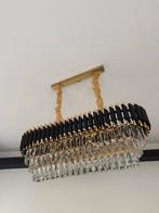Luxe Kroonluchter Set - Zwart, Goud & Kristal, Huis en Inrichting, Lampen | Kroonluchters, Ophalen, Nieuw, Metaal