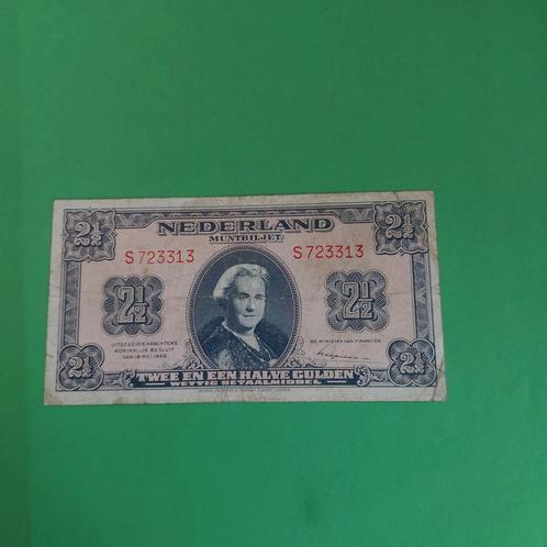 2,5 gulden biljet² uit 1945. ZF, Postzegels en Munten, Bankbiljetten | Nederland, Los biljet, 2½ gulden, Ophalen of Verzenden