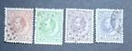 1872-1888 Koning Willem III  nvph nr 20-24-26-28, Postzegels en Munten, Postzegels | Nederland, Ophalen of Verzenden
