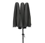 Dubbele twin parasol optimale bescherming 3 x 1.5 meter, Kantelbaar, Nieuw, Ophalen of Verzenden, Stokparasol