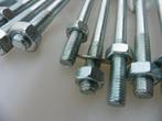 slotbouten m8 met ring en moer 12 cm lang, Ophalen of Verzenden, Nieuw, 100 tot 250 mm, Bouten of Moeren