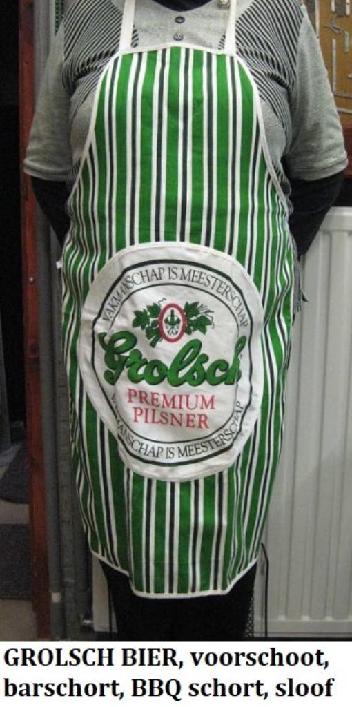 GROLSCH BIER, set van sloof, bandana, kalender,  glazen, Verzamelen, Biermerken, Nieuw, Overige merken, Ophalen of Verzenden