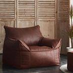 Wagner Fauteuil Stoel bankje Chaise Sofa met voetensteun, Eenpersoons, Boho, Nieuw, Leer