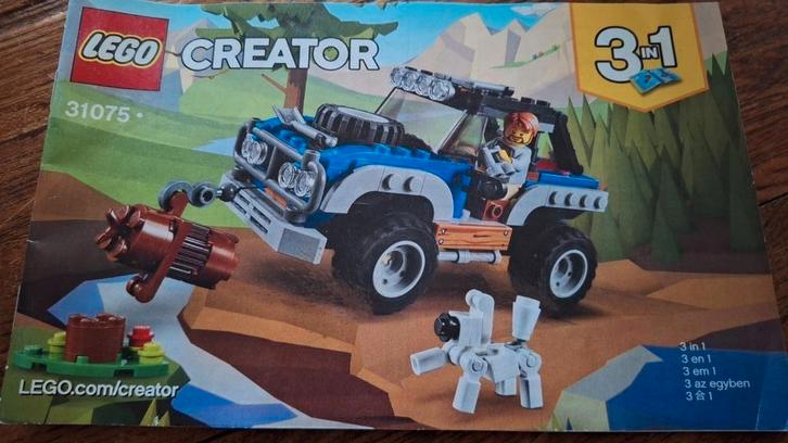 LEGO Creator 31075 Avontuurlijke Offroader 3-in-1, Kinderen en Baby's, Speelgoed | Duplo en Lego, Zo goed als nieuw, Ophalen of Verzenden