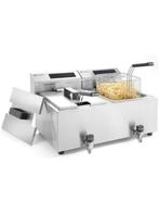 Hendi dubbele friteuse digitaal 2 x 8L, Ophalen, Gebruikt, Fornuis, Frituur en Grillen