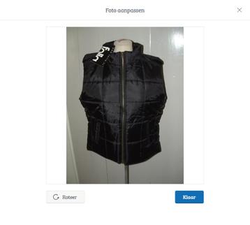 Nieuwe! Folia zwarte bodywarmer maat M, 2 steekzakken beschikbaar voor biedingen