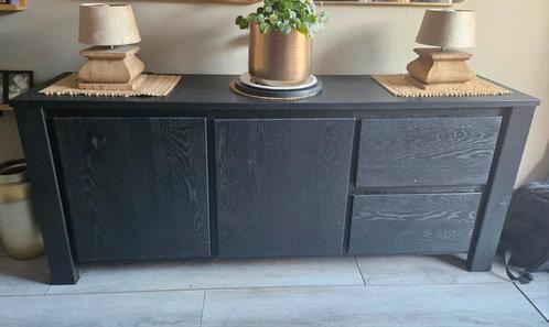 Dressoir hout eiken, Huis en Inrichting, Kasten | Dressoirs, Zo goed als nieuw, 25 tot 50 cm, Ophalen