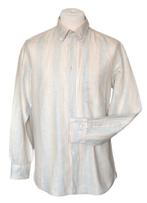 Jacques Britt linnen-mix overhemd, shirt Mt. 39 / M, Jacques Britt, Halswijdte 39/40 (M), Zo goed als nieuw, Verzenden