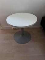 Witte ronde bijzettafel, Ophalen, Zo goed als nieuw
