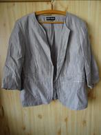 gerry weber zilverkleurige blazer met iets bling 46, Kleding | Dames, Verzenden, Zo goed als nieuw, Maat 46/48 (XL) of groter