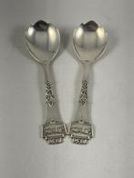 Verzilverd art deco suikerlepeltjes AVRO 1936 Georg Nilsson, Antiek en Kunst, Ophalen of Verzenden