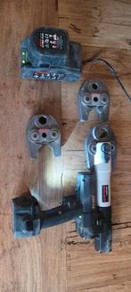 Roller's mini perstang 14.4V, 2 accu's, lader 3 persbekken, Ophalen of Verzenden